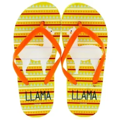 Chanclas Llama Amarillas