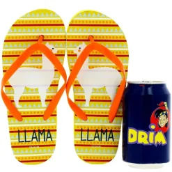 Chanclas Llama Amarillas