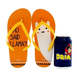 Chanclas Llama Naranjas