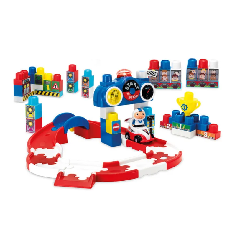 Circuito Super Racer de Construcción de 60 Piezas