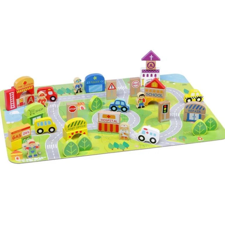 Ciudad Bloques de Madera