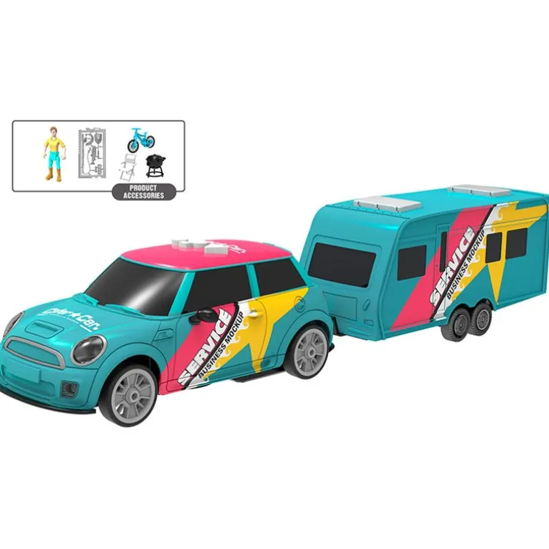 Coche con Caravana Infantil