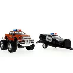 Coche de Juguete con Remolque Policía