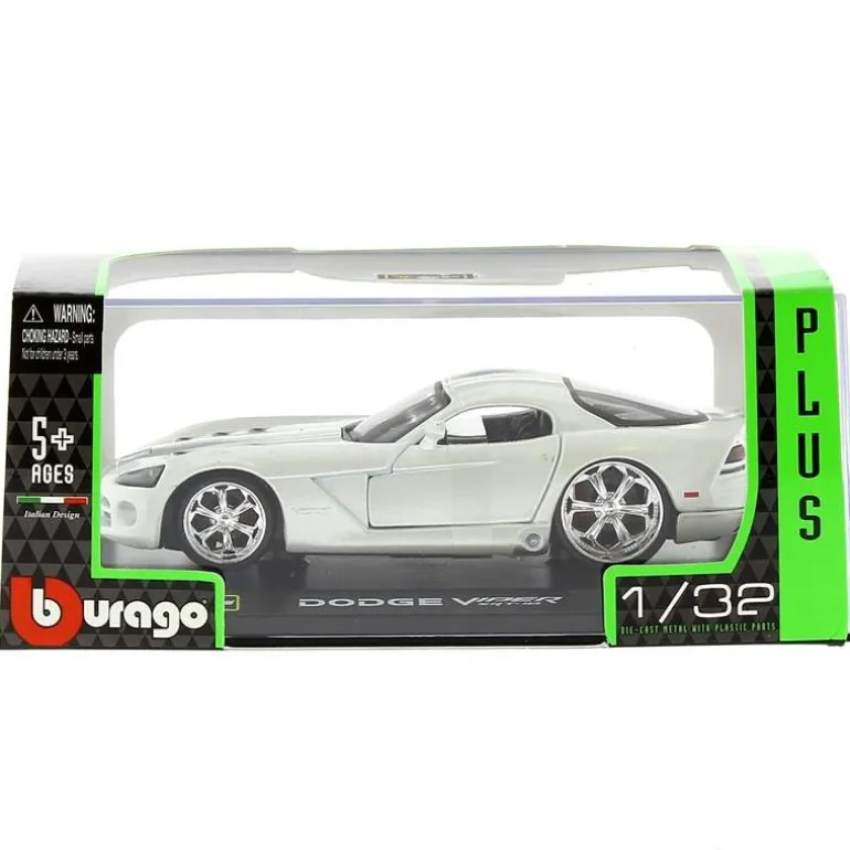 Coche Miniatura Dodge Viper SRT Peana y caja Escala 1:32 Plus