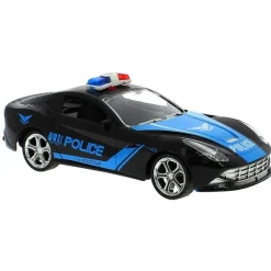 Coche Policía Negro R/C a Escala 1:16