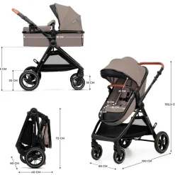 Cochecito 3 piezas Conver Esme Beige