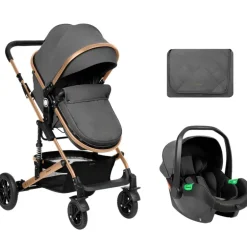 Cochecito 3 piezas Amaia Gris Oscuro
