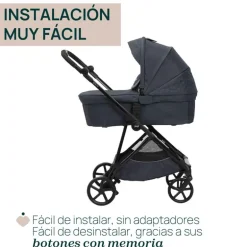 Cochecito 2 piezas Chicco Seety Boston Grey