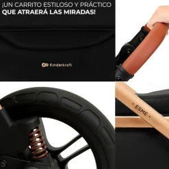Cochecito 3 piezas Conver Esme Black