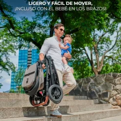 Cochecito 3 piezas Conver Esme Black
