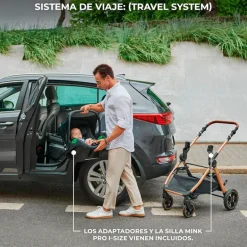 Cochecito 3 piezas Conver Esme Black