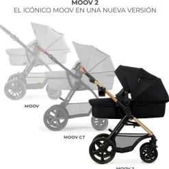 Cochecito 3 piezas Moov 2 Black