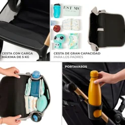 Cochecito 3 piezas Moov 2 Grey