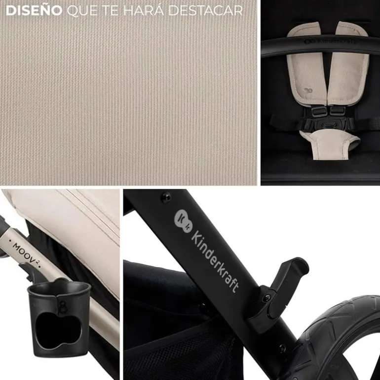 Cochecito 3 piezas Moov 2 Grey