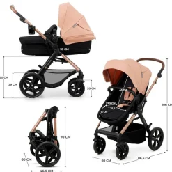 Cochecito 3 piezas Moov 2 Nude
