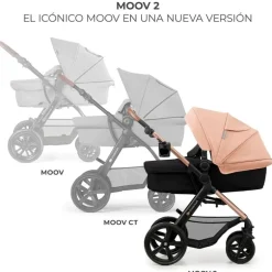 Cochecito 3 piezas Moov 2 Nude