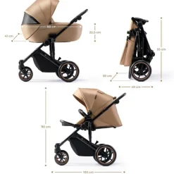 Cochecito 3 piezas Prime 2 Isize Beige