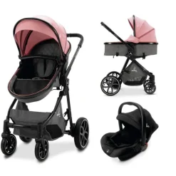 Cochecito 3 piezas Sidney 2 Rosa