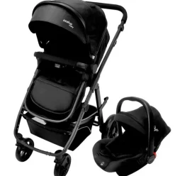 Cochecito 3 piezas Two+ 2 Negro