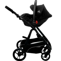 Cochecito 3 piezas Two+ 2 Negro