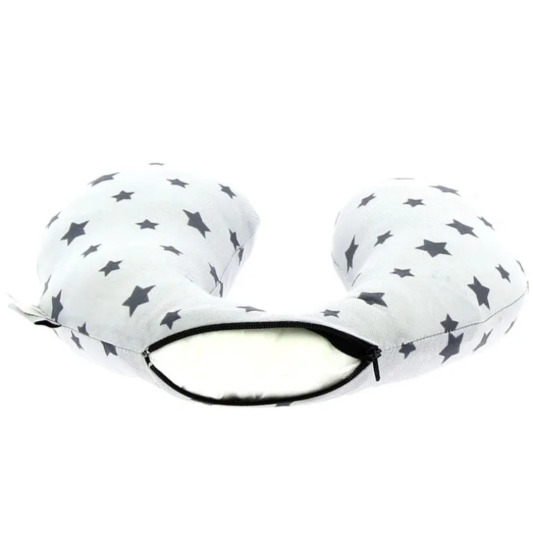 Cojín cervical viaje T1 Estrellas gris ( 1 a 3 años)