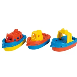 Conjunto de 3 barcos de colores