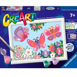 CreArt Pintar x Números Mariposas Purpurina