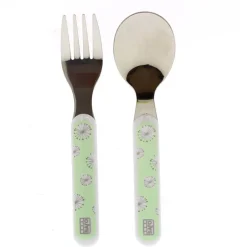 Cubiertos de Acero Inoxidable Verde