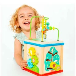 Cubo actividades Madera