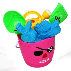 Cubo de Playa Accesorios de Arena Rosa