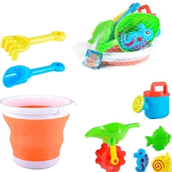 Cubo de Playa Compacto con Accesorios