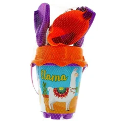 Cubo de Playa Llama con Accesorios