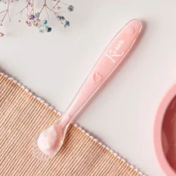 Cuchara blanda silicona Rosa