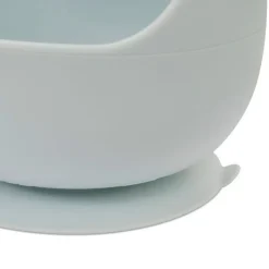 Cuenco silicona c/ cuchara Azul