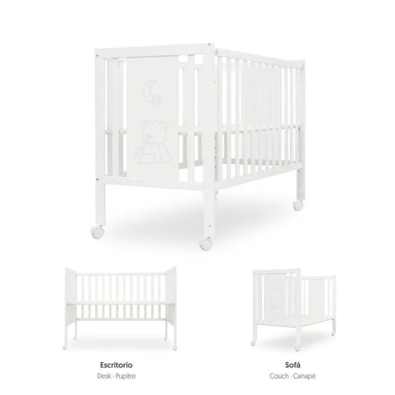 Cuna colecho Bear transformable en escritorio