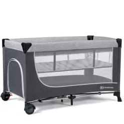 Cuna de viaje 2 alturas Leody Gris