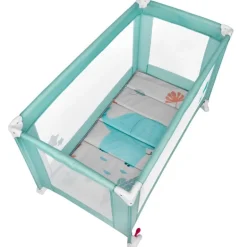 Cuna de viaje básica Menta