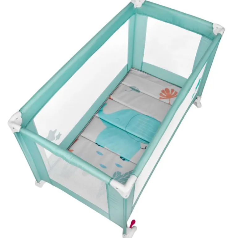 Cuna de viaje básica Menta