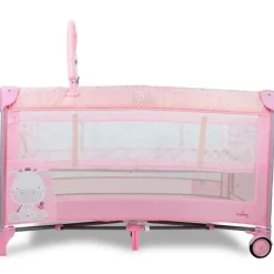 Cuna de viaje doble altura Pink