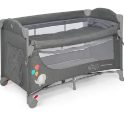 Cuna de viaje dos alturas Colecho Ennis Gris
