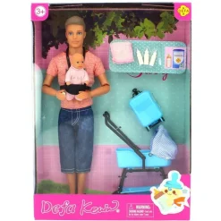 Defa Kevin Muñeco con Bebé y Carrito Surtido