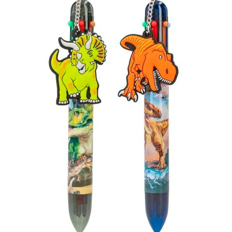 Dino World Bolígrafo de Gel 6 Colores Surtido