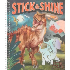 Dino World Libro Colorear y Pegatinas