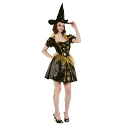 Disfraz de Bruja con Calaveras Adulto