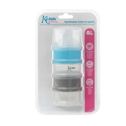 Dosificador 4 tomas apilables Azul/gris