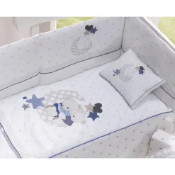 Edredón + Protector + Cojín Amorosos Azul