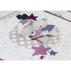 Edredón + Protector + Cojín Amorosos Rosa