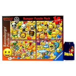 Emoji Super Pack 4 Puzzles de 100 Piezas