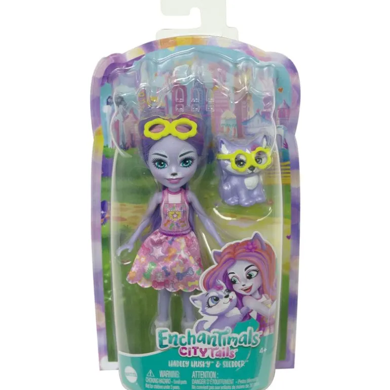 Enchantimals City Tails Hadley Husky & Sledder