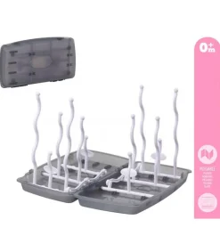 Escurrebiberones Portátil Gris